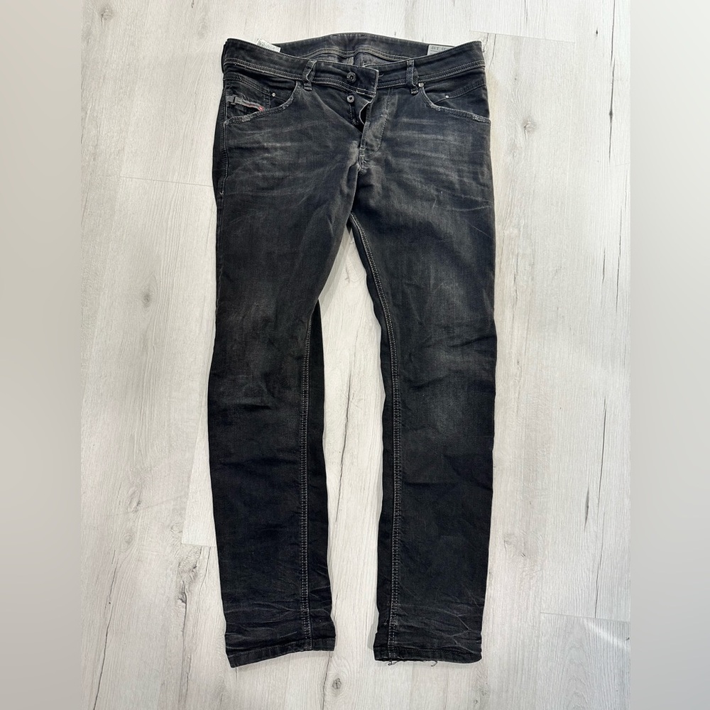 Men’s 33x32 Diesel Belther Black Slim Jeans